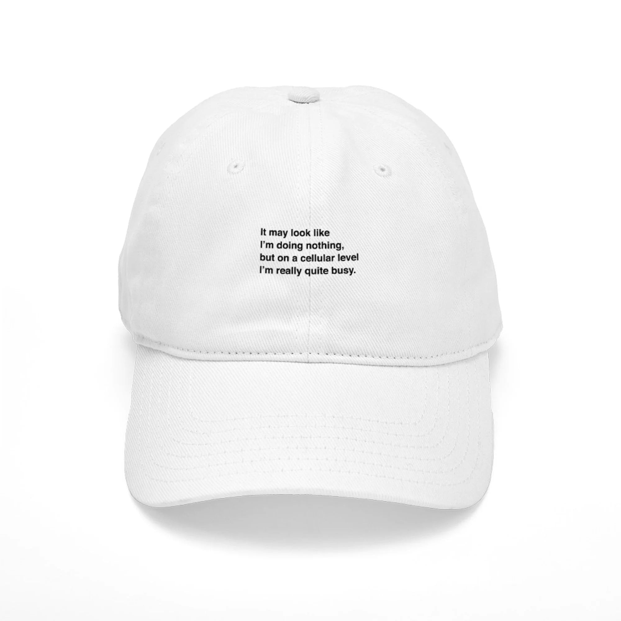 CafePress - Cells Are Busy - Printed Adjustable Cotton Canvas Baseball Hat