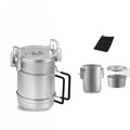 Nebublu Cookware pan suit,Pot Removable Handle HUIOP 304 Stainless Steel Stainless Steel Pot BUZHI Pot  Pot Cookware pan Suit SIUKE pan Suit Portable