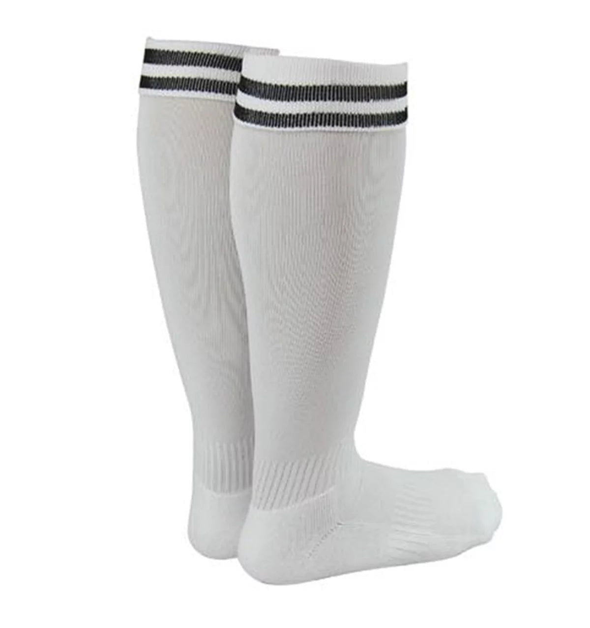 Lovely Annie 2 Pairs Fantastic Men Knee High Sports Socks Cozy, Comfortable, Durable and Health Supporting Size L White
