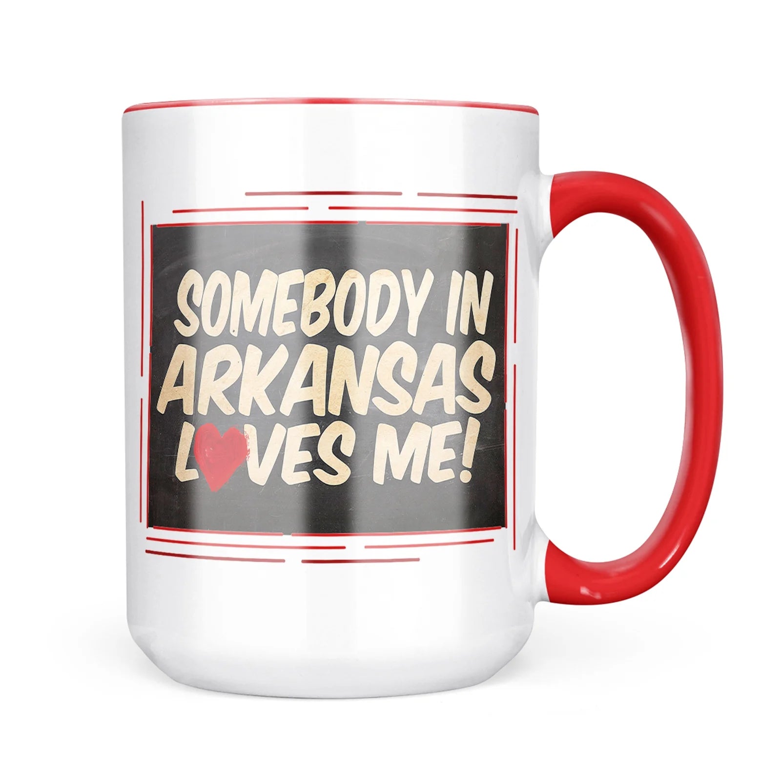 Neonblond Somebody in Arkansas Loves me, United States Mug gift for Coffee Tea lovers