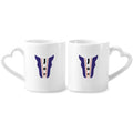 United States Name Man Biden Individual Party Couple Porcelain Mug Set Cerac Lover Cup Heart Handle