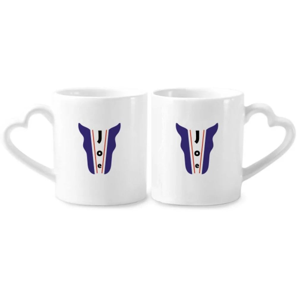 United States Name Man Biden Individual Party Couple Porcelain Mug Set Cerac Lover Cup Heart Handle