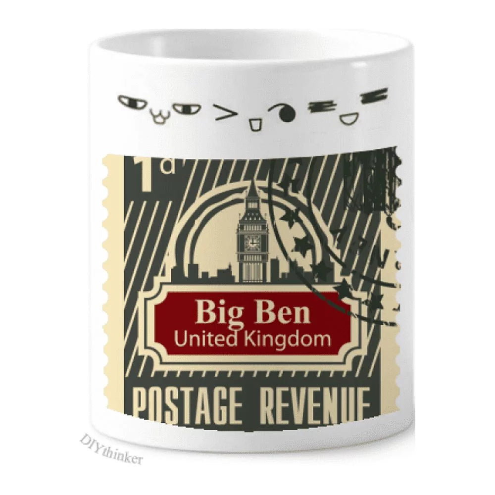 London Postage Revenue United Kingdom UK Toothbrush Mug Cup Cartoon Lovely Pen Holder