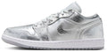 Women's Air Jordan 1 Low SE Metallic Silver/Photon Dust (FN5030 001) - 5.5