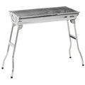 CoSoTower Portable Charcoal Grill, Stainless Steel Folding Outdoor BBQ Grill for Backyard Cooking, Camping, Picnic, Party, Tailgating and Travel with Pan, Grill Rack, Shelves, Hooks