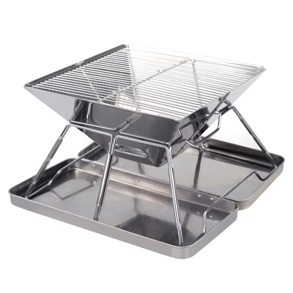 Stainless Steel Grate Barbecue Grill Perfect for Camping and Backpacking
