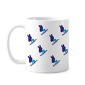 United States Democracy Joe Figure Blue Repeat Mug Pottery Cerac Coffee Porcelain Cup Tableware