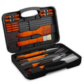 Wood BBQ Grill Tool Set - 18 Piece