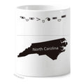 The United States North Map Outline Toothbrush Mug Cup Cartoon Lovely Pen Holder