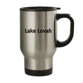 Lake Lovah - 14oz Stainless Steel Travel Mug, Silver