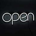 H-E Business OPEN LED Neon Sign Neon Light Store Shop Advertising Lamp Light on / off White