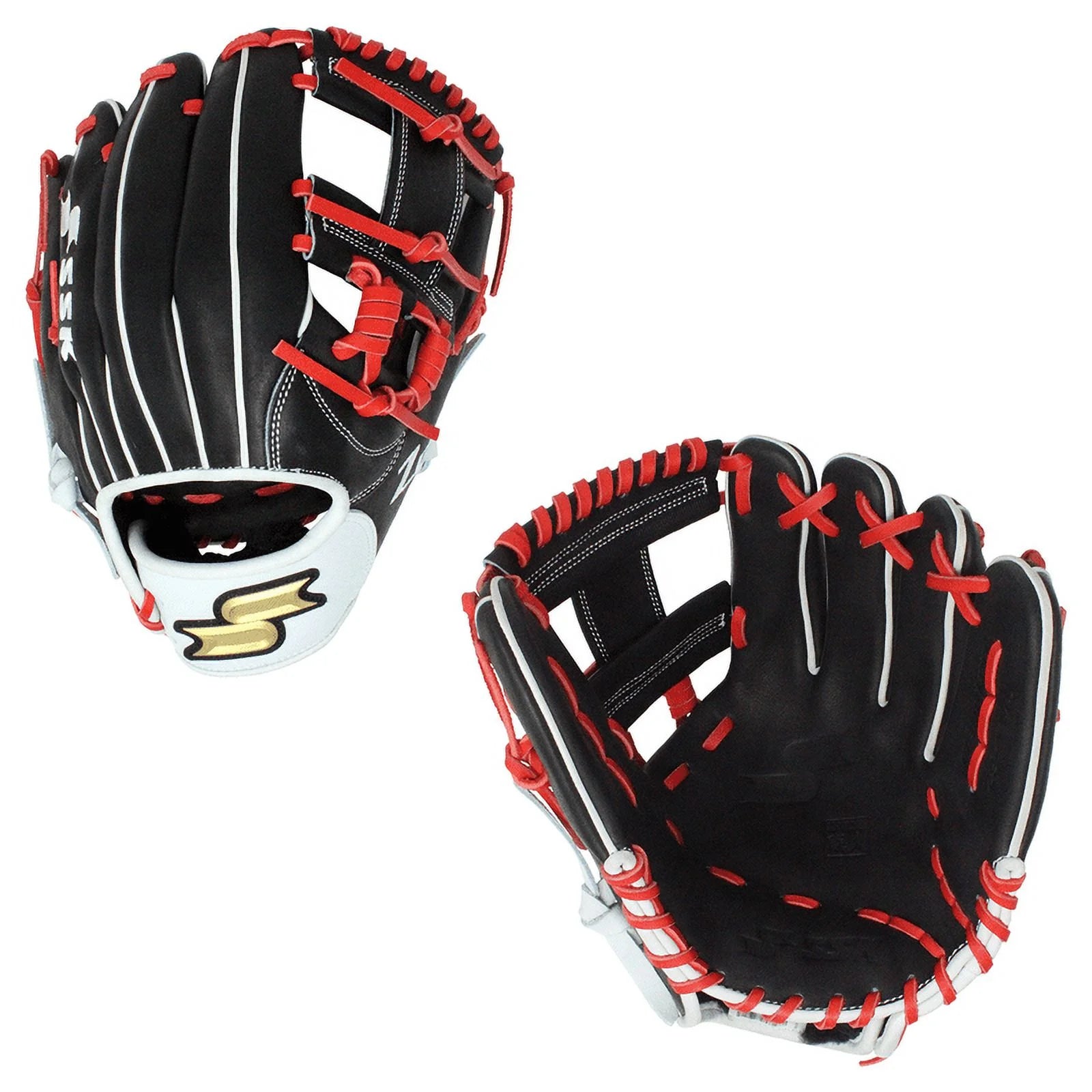 SSK Z9 Maestro 11.75 Infield Baseball Glove Z9-1175BLKRED1