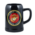 United States Marine Corps Decal Logo Black 20 Ounce Stoneware Mug