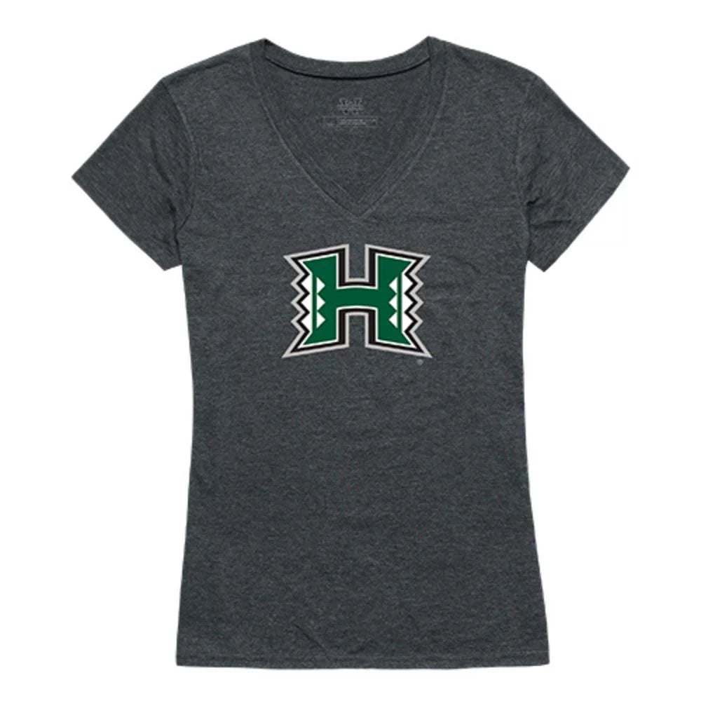 University of Hawaii Rainbow Warriors Women's Cinder Tee T-Shirt Heather Charcoal XXL