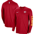 Unisex Nike Red Atlanta Hawks 2023/24-Authentic Pregame Long Sleeve Shooting Shirt