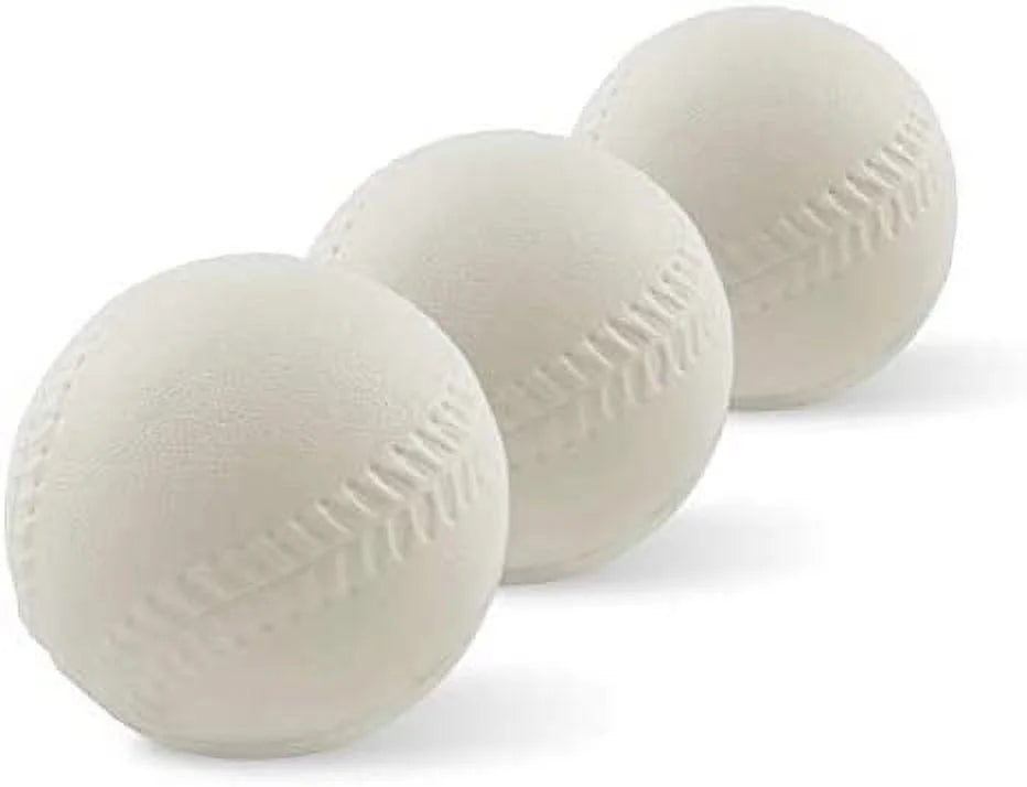 3 Pack Soft Baseballs for Kids - Compatible w/Fisher-Price Triple Hit Pitching & Tball Set | Perfect T Balls for Toddlers & Beginners