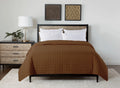 St. James Home Velvet Trim Microfiber Bed Blanket, Tobacco Brown, King