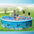 Harupink Children Outdoor Pool Baby Splash Water Summer Swimming Pool Kiddie Pool-3 Person