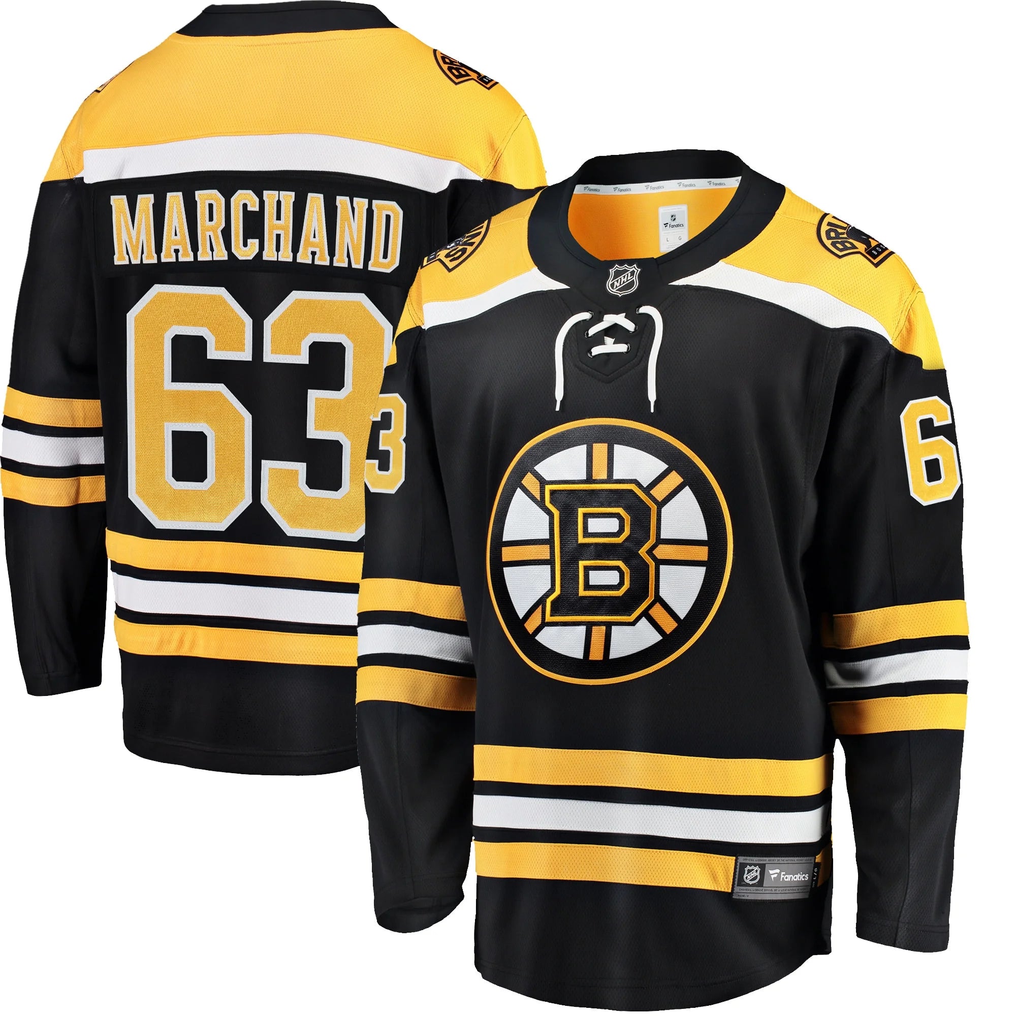 Men's Fanatics Branded Brad Marchand Black Boston Bruins Home Breakaway Jersey