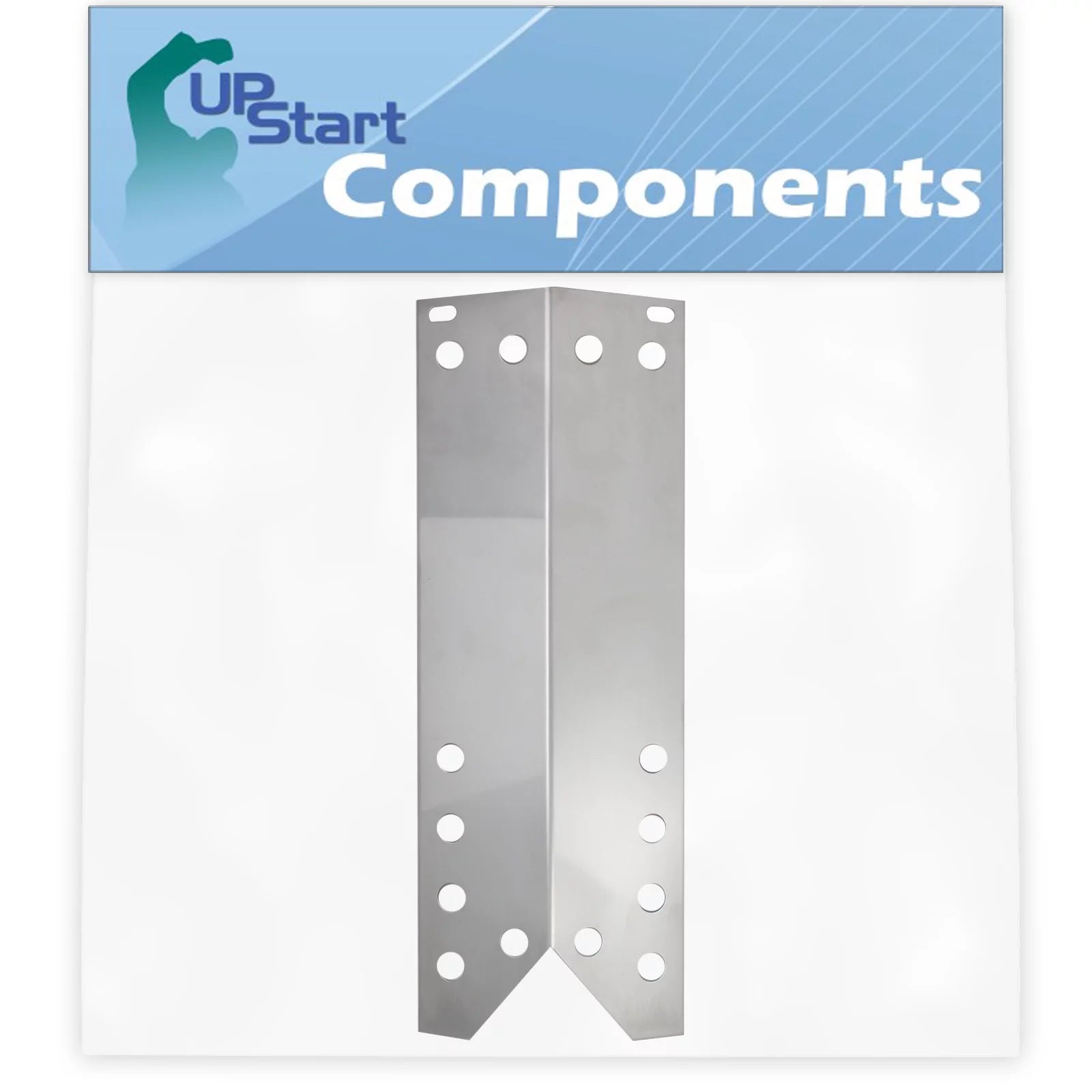 BBQ Grill Heat Shield Plate Tent Replacement Parts for Nexgrill & Kenmore BBQs - Compatible Barbeque Stainless Steel Flame Tamer, Guard, Deflector, Flavorizer Bar, Vaporizer Bar, Burner Cover