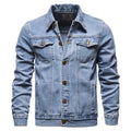 WILLBEST Jackets for Men Men's Western Spring/Autumn Lined Denim Jacket
