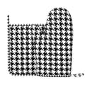 XMXY Oven Mitts and Pot Holders 2 Pcs Sets, Houndstooth Check Heat Resistant Silicone Cooking Gloves for Grill Baking BBQ Kitchen Decor