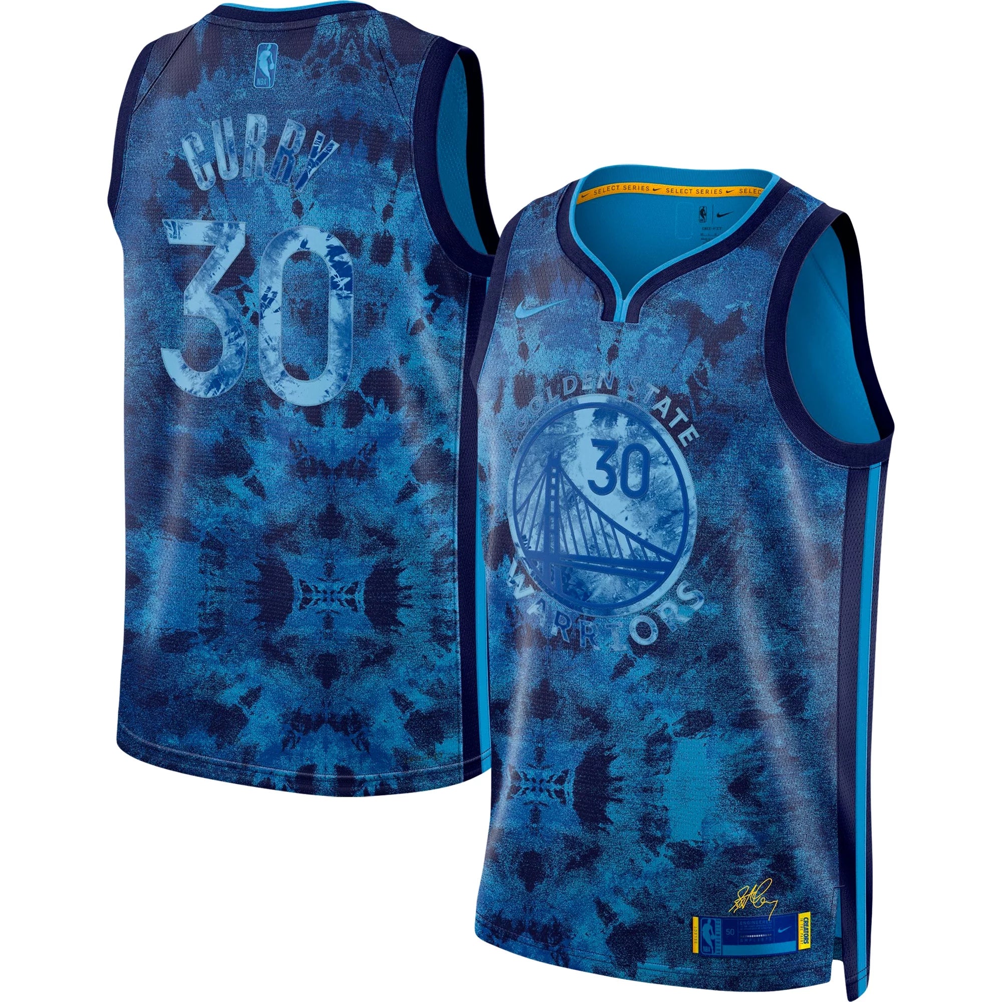 Unisex Nike Stephen Curry Royal Golden State Warriors Select Series Swingman Jersey