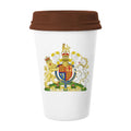 United Kingdom Europe National Emblem Mug Coffee Drinking Glass Pottery Cerac Cup Lid