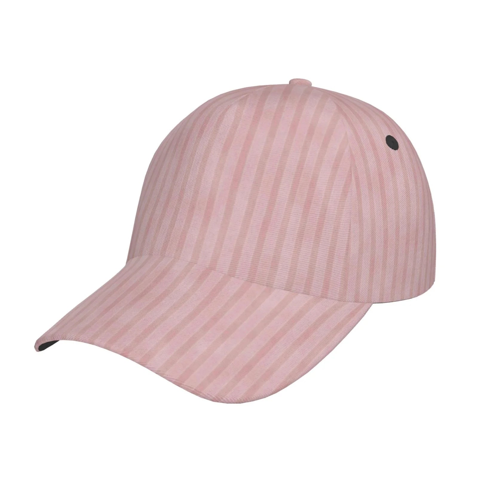 Coaee Pink Stripes Adjustable Fashionable Curved Brim Baseball Cap Outdoor Hat, Uv Protection And Non-Stuffy Baseball Cap