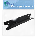 BBQ Grill Heat Shield Plate Tent Replacement Parts for Charmglow 8107420F - Compatible Barbeque Porcelain Steel Flame Tamer, Guard, Deflector, Flavorizer Bar, Vaporizer Bar, Burner Cover 17 3/4