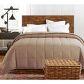 St. James Home Cozy Down Alternative Reversible Blanket King - Tan