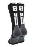 Black/White Player Id Crew Number Socks (#88, Large)