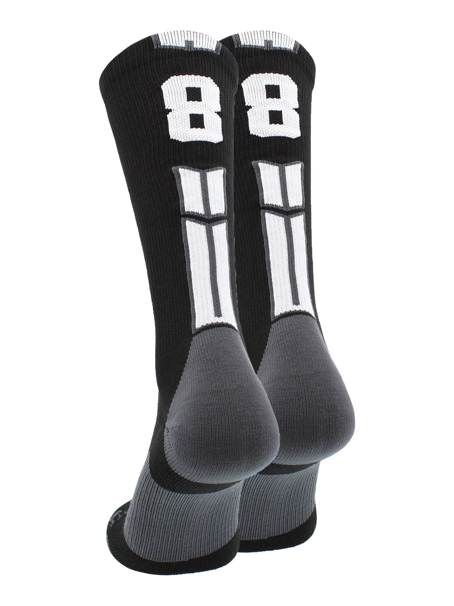 Black/White Player Id Crew Number Socks (#88, Large)