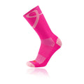 TCK Elite Aware Breast Cancer Ribbon Football, Basketball Crew Socks (Hot Pink¨CPink, X-Large (MEN 12-15, LADIES 13+))