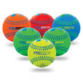 Franklin Sports Rubber Pro Brite Soft Sponge Practice Tee balls and Baseballs for Kid's, 6 Pieces