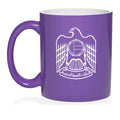 United Arab Emirates Eagle Ceramic Coffee Mug Tea Cup Gift (11oz Purple)