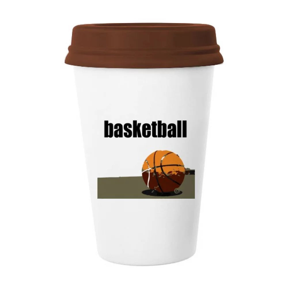 Ball Sports United States Mug Coffee Drinking Glass Pottery Cerac Cup Lid