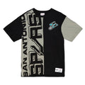 Men's Mitchell & Ness Black NBA San Antonio Spurs Play By Play 2.0 S/S T-Shirt - 3XL