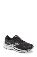 Saucony Women's Omni 20 Running Shoe, Black/White, 6, Medium