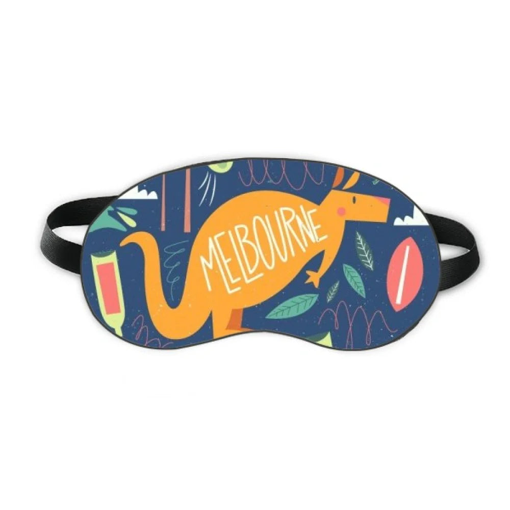 Melbourne Australia Kangaroo Tennis Surfing Sleep Eye Shield Soft Night Blindfold Shade Cover