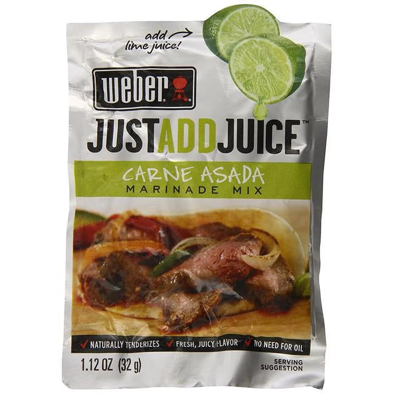 Weber  1.12 oz Carne Asada Just Add Seasoning, Pack of 12