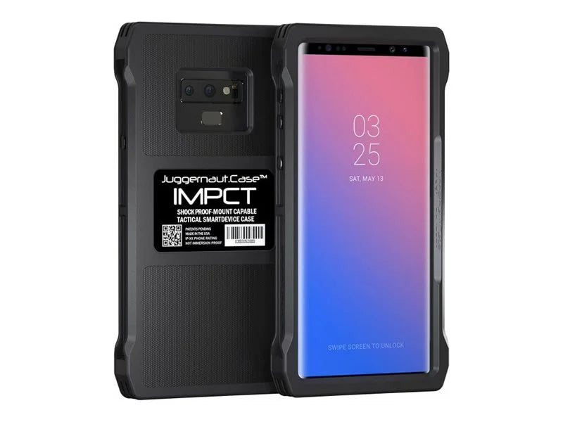 Juggernaut.Case IMPCT - Back cover for cell phone - rugged - polymer plastic - flat black - for Samsung Galaxy Note9