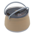 1L Compact Collapsible Cooking Pot Travel Hiking Fishing Picnic Boiling Outdoor Supplies , Khaki
