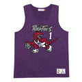 Mitchell & Ness Purple NBA Toronto Raptors Tracy McGrady QNT Acid Wash Tank - L
