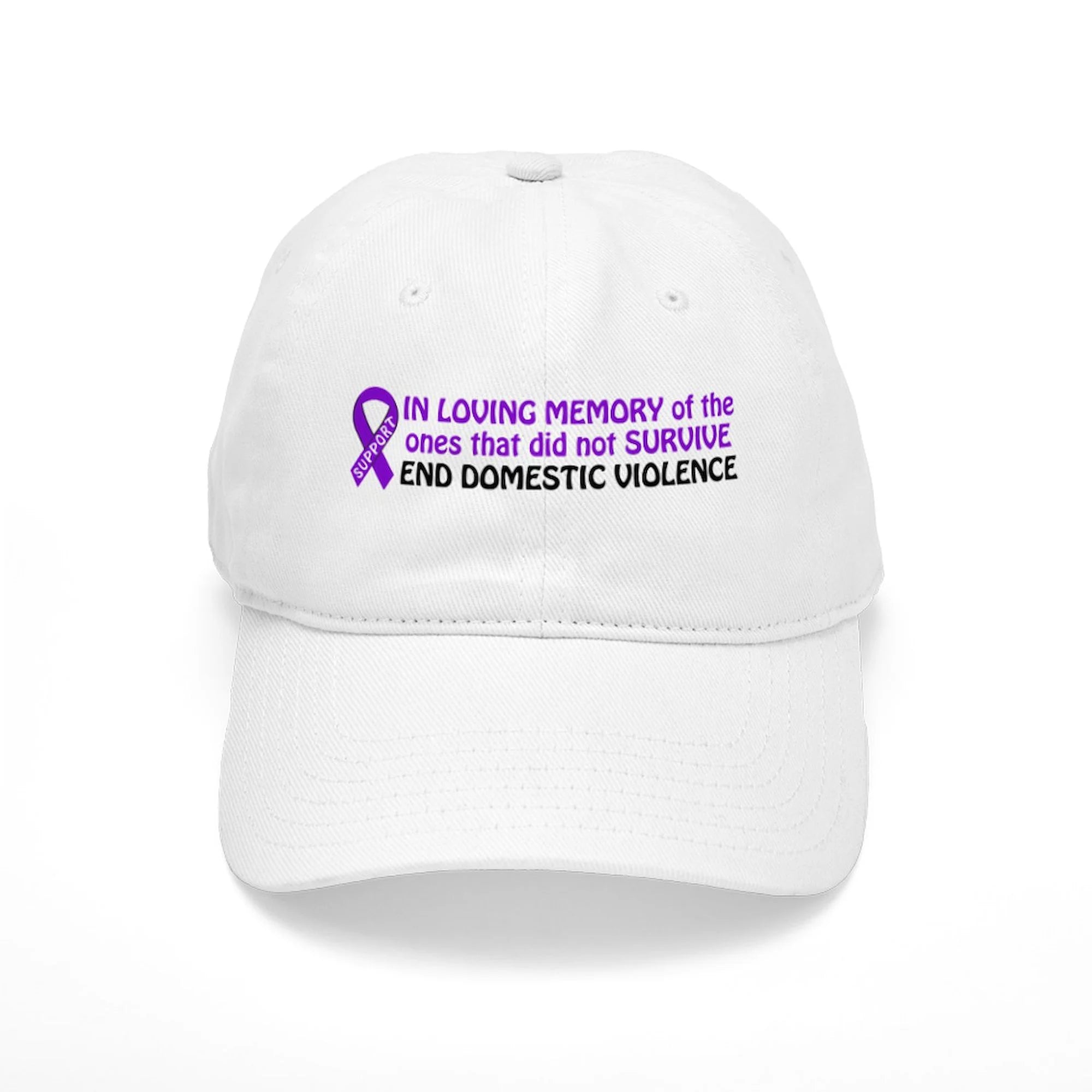 CafePress - In Loving Memory/Support Cap - Printed Adjustable Cotton Canvas Baseball Hat