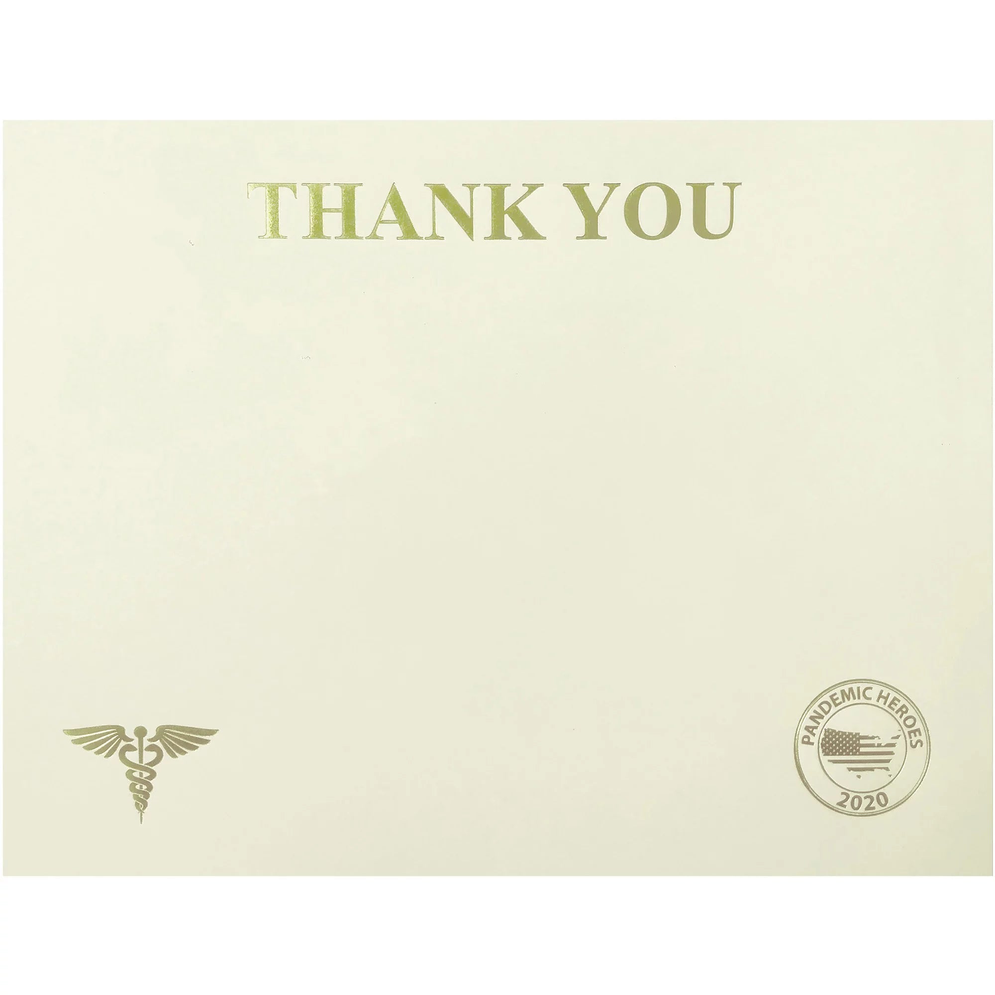 St. James? Premium-Weight Certificates - 65 lb - Thank You - 8.5 x 11 - Inkjet, Laser Compatible - Ivory, Gold Foil - 25 / Pack - TAA Compliant | Bundle of 5