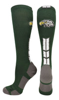 Eagles Logo Over the Calf Socks (Dark Green/White, Small)
