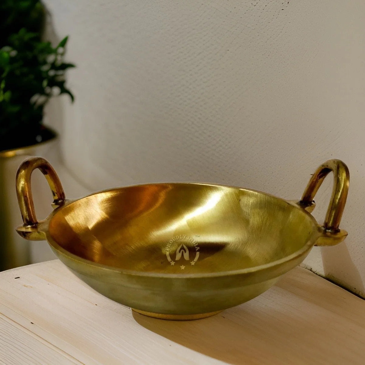 ProudlyIndia Indian Kadai, Kadhai, Handmade Kadai, Cooking Pot, Fry Pan Kadai, Cooking Kadai, 8 Inch Handmade Bronze Kadai, Best Kadai To Buy, Kadhai Online