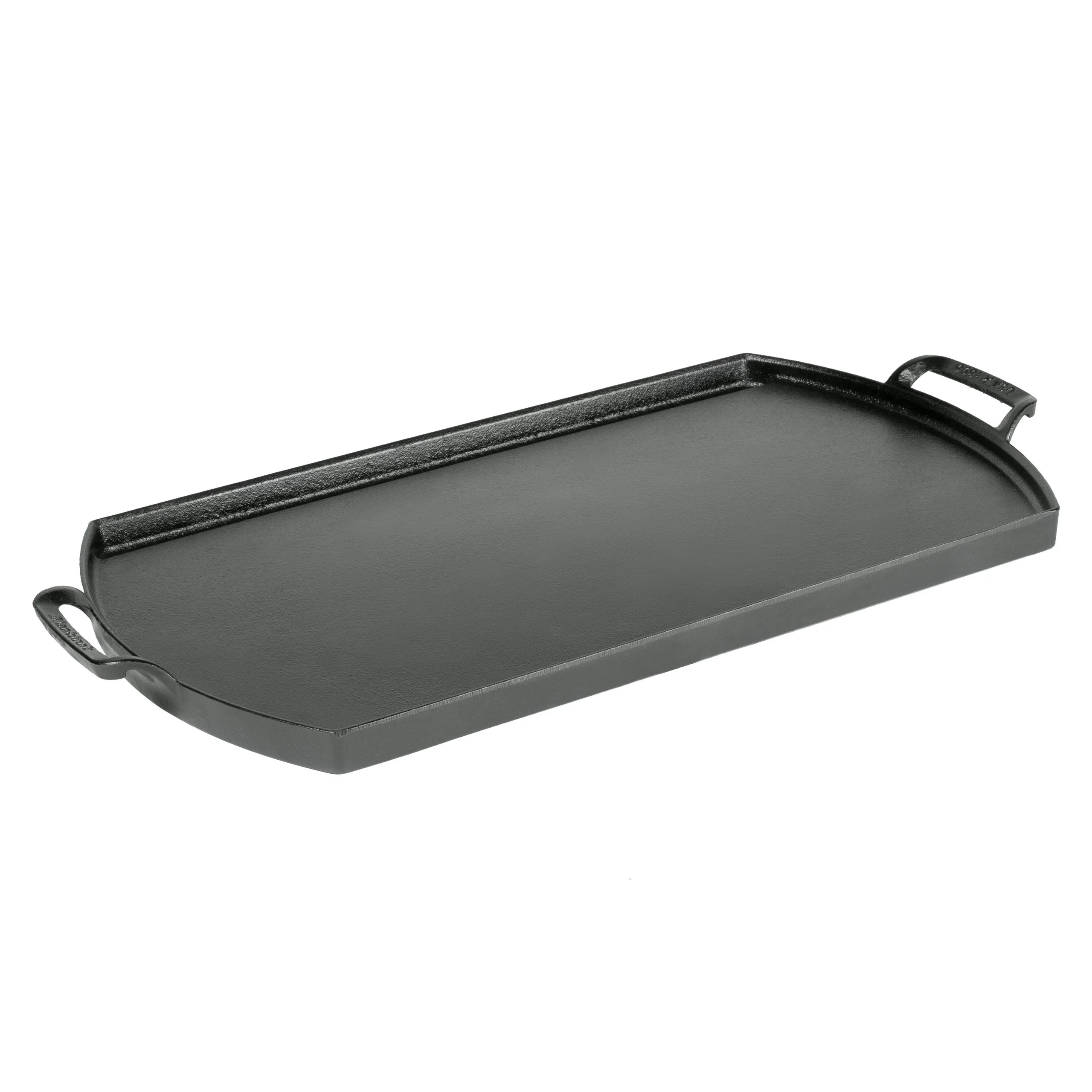 Lodge Blacklock 10 x 20 Cast Iron Double Burner Griddle - Triple Seasoned - For Indoor & Outdoor Cooking - Fits Over Two Burners - Easy Cleanup - Non-Toxic Material