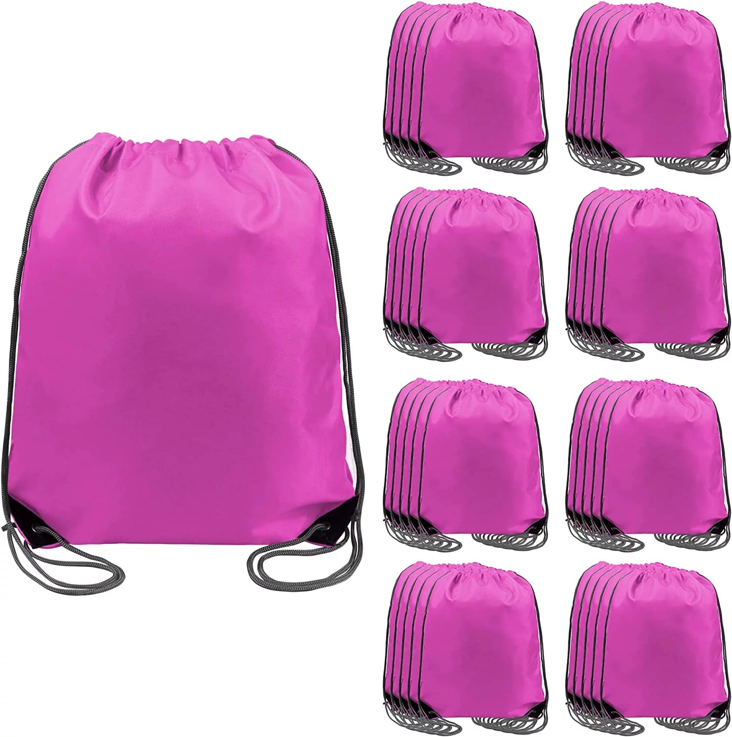 BeeGreen Drawstring Bags String Backpack Bulk 20|24|40|50|60|100 DIY Cinch Sack Bags Gym Team Sport Sets for Men Women Kids
